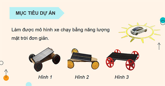 PowerPoint Công nghệ 5 Dự án: Em làm mô hình xe chạy bằng năng lượng mặt trời