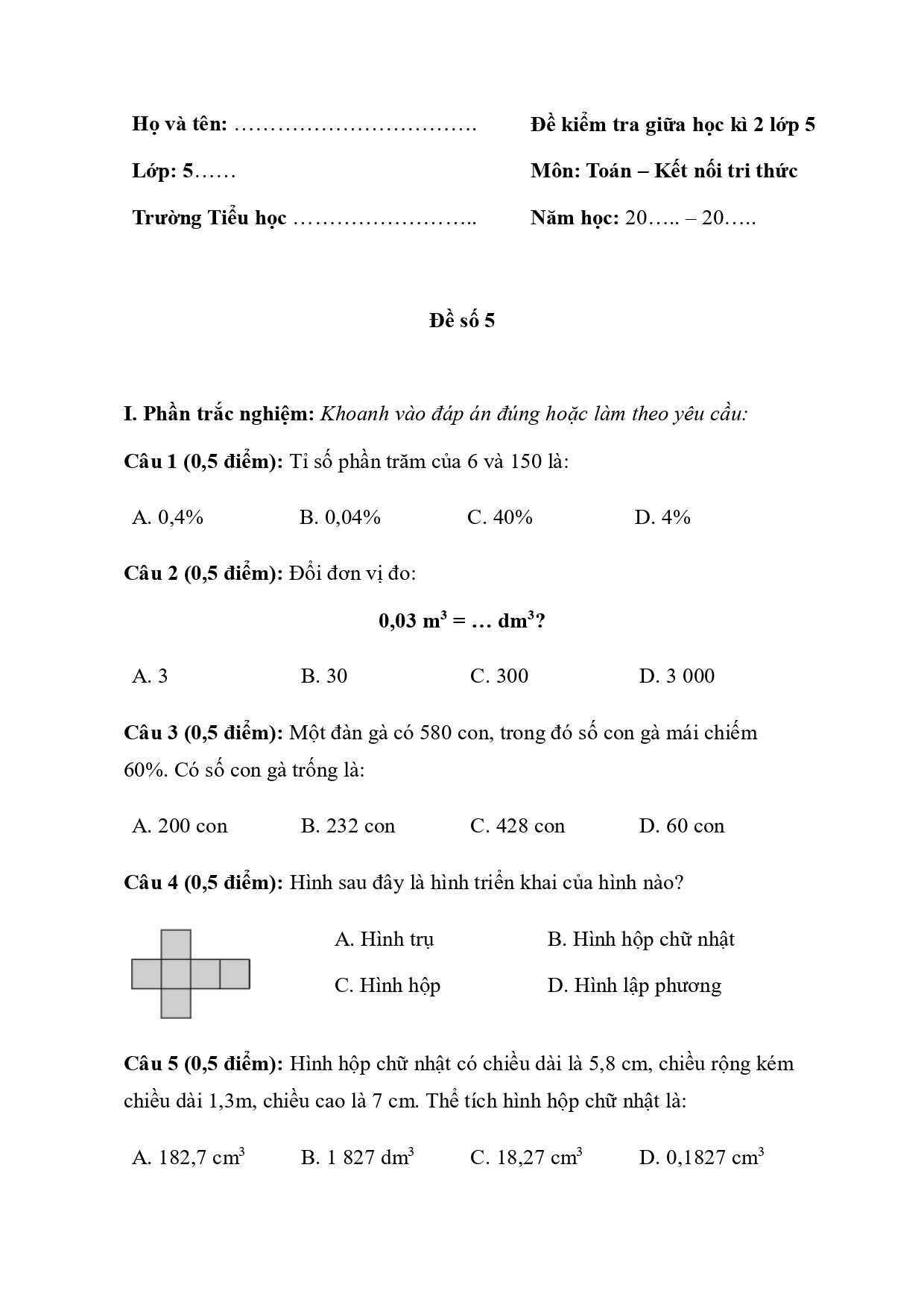 de thi giua ki 2 toan 5 kntt de 5 page 0001*685804