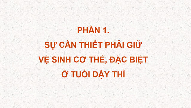 PowerPoint Khoa học 5 Chăm sóc sức khoẻ tuổi dậy thì
