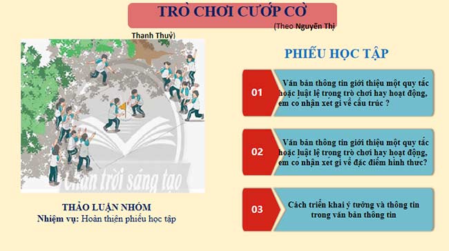 PowerPoint Ngữ văn 7 Bài 8 Trò chơi cướp cờ