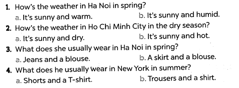 Sách bài tập tiếng Anh lớp 5 unit 16 Global success