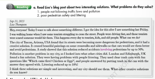 Tiếng Anh 9 Smart World Unit 7 Lesson 1