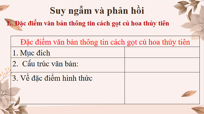 PowerPoint Ngữ văn 7 Cách gọt củ hoa thủy tiên