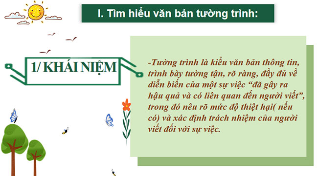 Viết văn bản tường trình