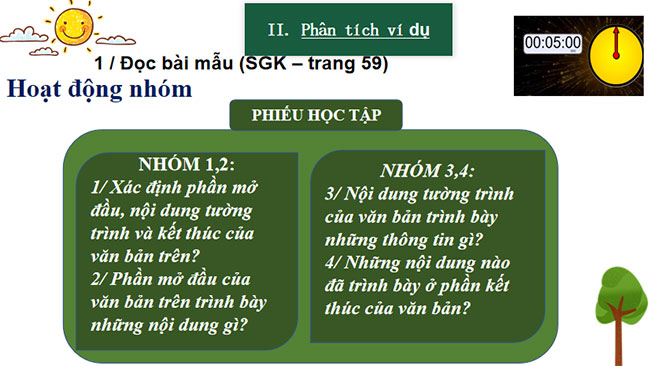 Viết văn bản tường trình