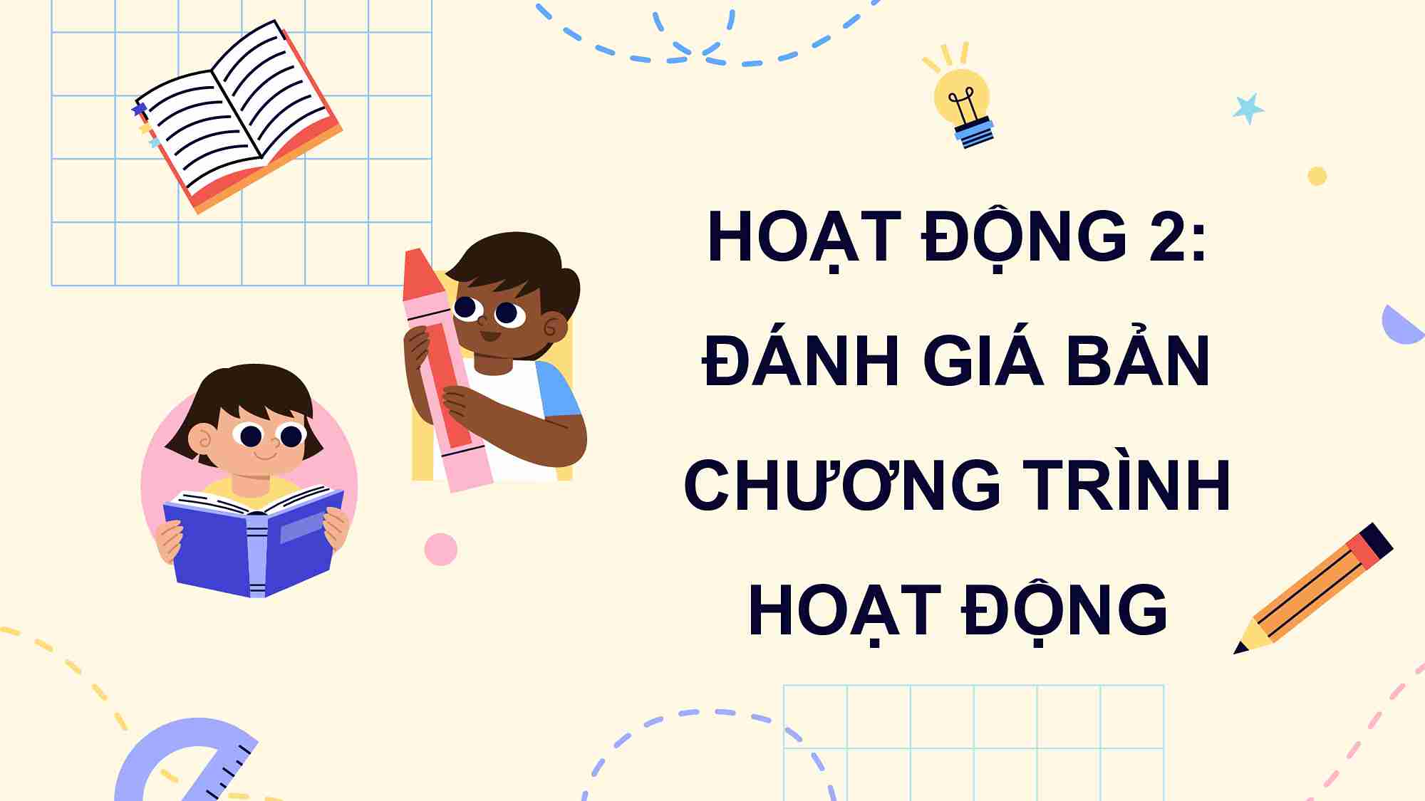 Đánh giá, chỉnh sửa chương trình hoạt động