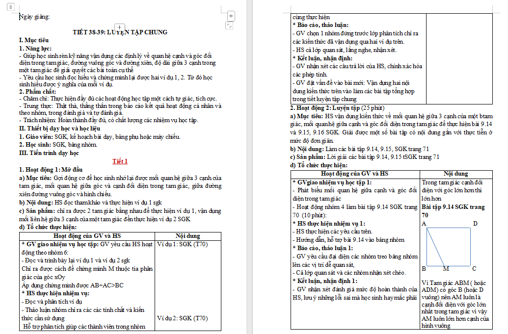 PowerPoint Toán 7 Luyện tập chung