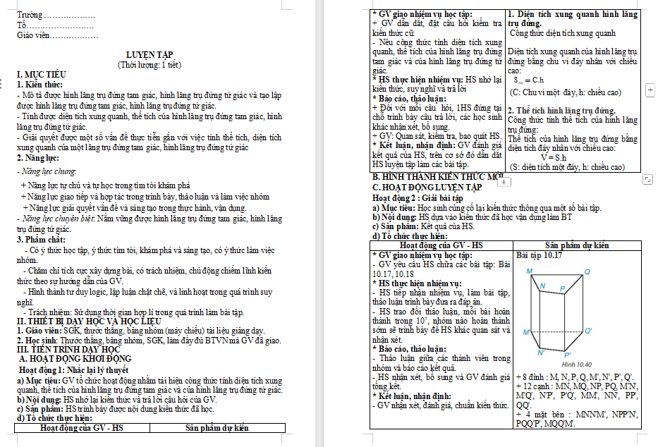 Toán 7 Luyện tập trang 101