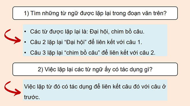 PowerPoint Tiếng Việt 5 Liên kết câu bằng cách lặp từ ngữ