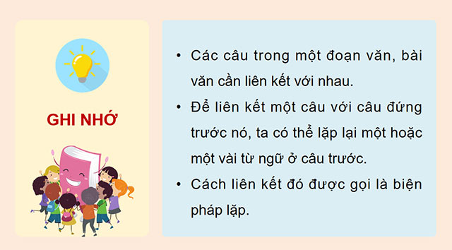 PowerPoint Tiếng Việt 5 Liên kết câu bằng cách lặp từ ngữ