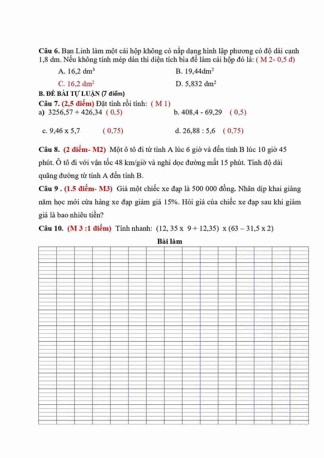 De thi HK2 mon Toan 5 KNTT De so 9 2*688685