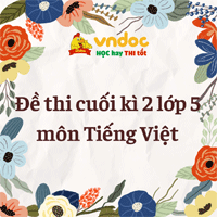 Bộ đề thi học kì 2 Tiếng Việt lớp 5 sách Cánh diều năm 2024 - 2025