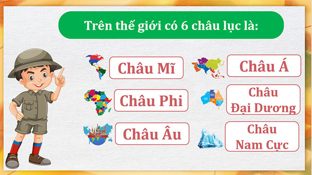 PowerPoint Lịch sử - Địa lí 5 Các châu lục và đại dương trên thế giới