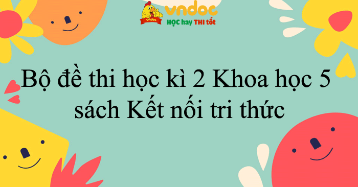 Bộ đề thi học kì 2 môn Khoa học 5 năm 2025 - 2026 sách Kết nối tri thức