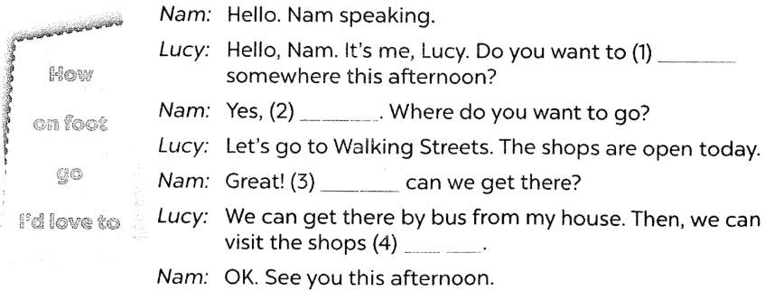 Sách bài tập tiếng Anh lớp 5 unit 18 Global success