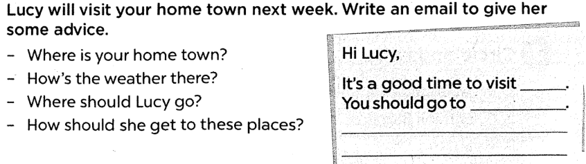 Sách bài tập tiếng Anh lớp 5 unit 18 Global success