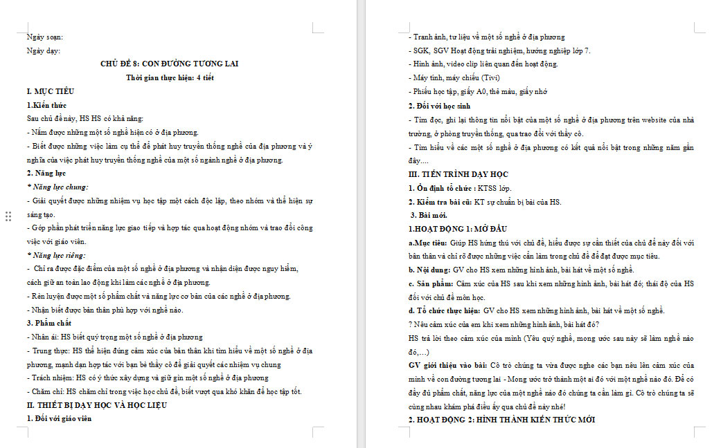 PowerPoint HĐTN 7 Chủ đề 8 Kết nối tri thức