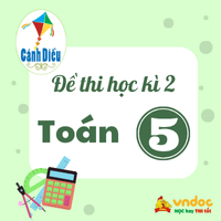 Đề thi học kì 2 môn Toán lớp 5 sách Cánh diều