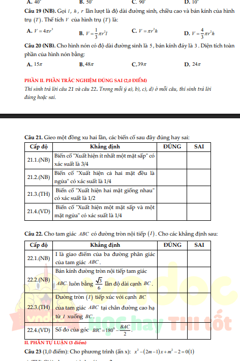Bo de thi HK2 Toan 9 CTST Cau truc moi nam 20252*692576