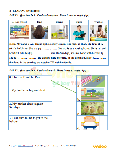 Đề thi học kì 2 lớp 4 môn Tiếng Anh Global Success