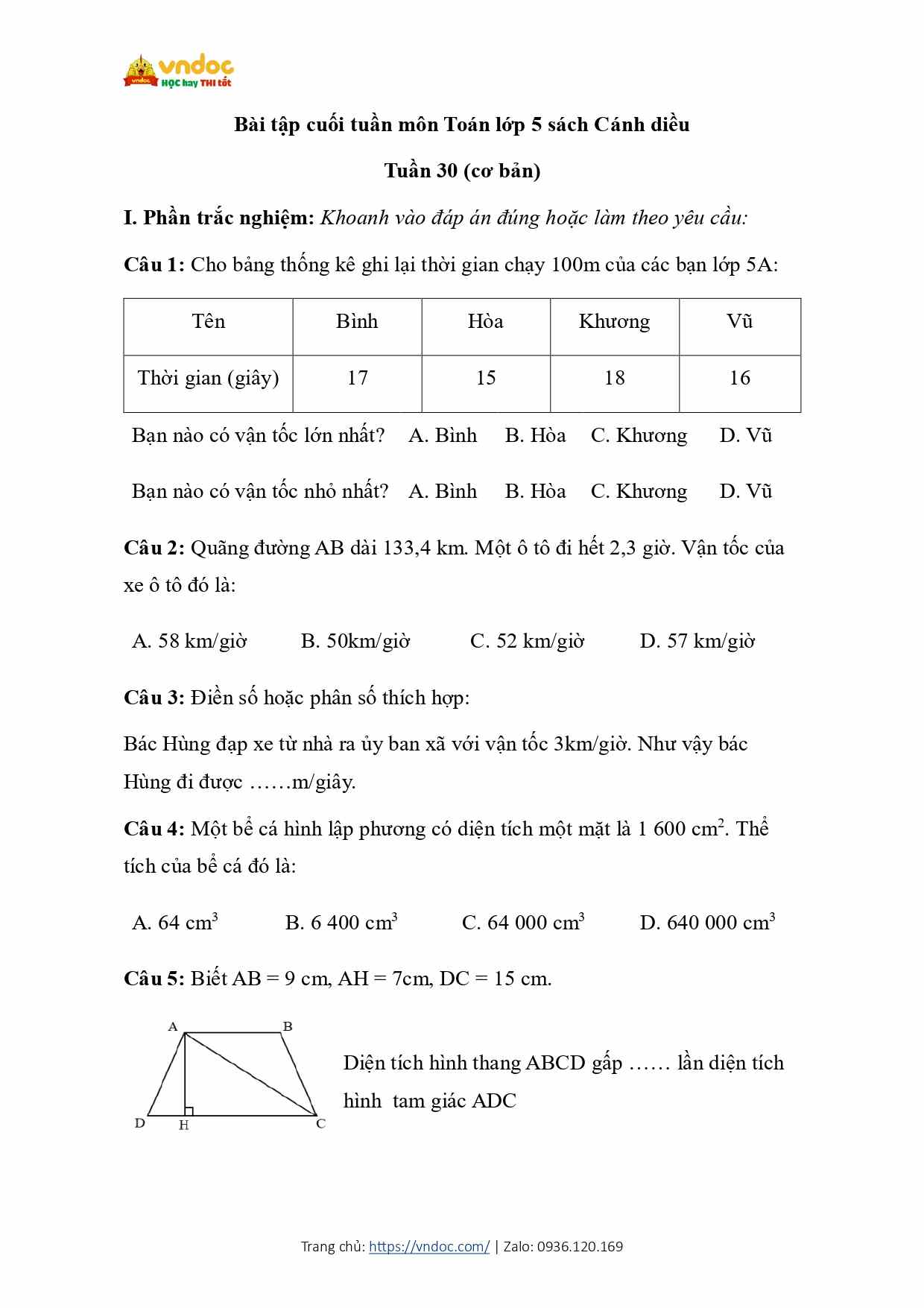 bai tap cuoi tuan mon toan lop 5 tuan 30 co ban cd page 1*693050
