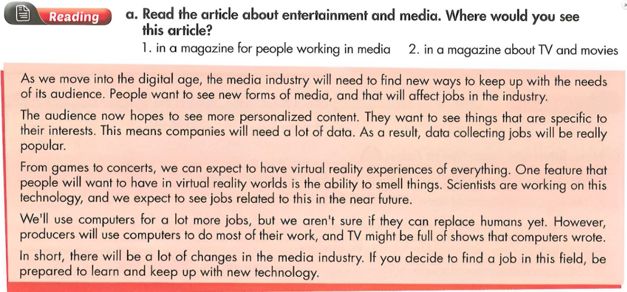 SBT Tiếng Anh 9 Smart World Unit 8 Lesson 2