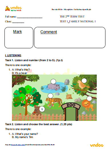 de thi tieng anh lop 1 hoc ki 2 family and friends 1*693939