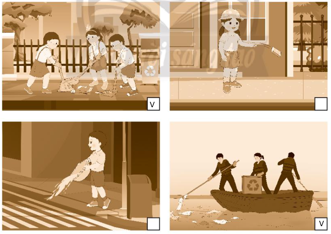 Vở bài tập Tự nhiên và xã hội lớp 3 trang 14, 15 Bài 4: Giữ vệ sinh xung quanh nhà - Chân trời sáng tạo (ảnh 1)