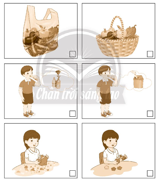 Vở bài tập Tự nhiên và xã hội lớp 3 trang 35, 36 Bài 12: Tiêu dùng tiết kiệm và bảo vệ môi trường - Chân trời sáng tạo (ảnh 1)