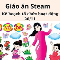 Giáo án steam: Kế hoạch tổ chức hoạt động 20/11