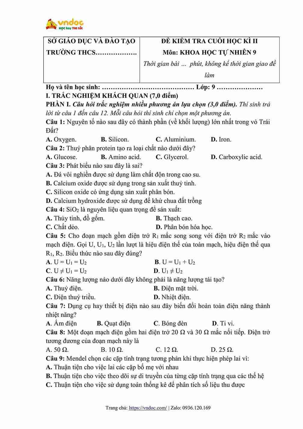 de thi hoc ki 2 khoa hoc tu nhien 9 chan troi sang tao hinh anh 0 1*697626