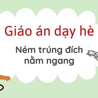 Giáo án dạy hè lớp lá: Ném trúng đích nằm ngang