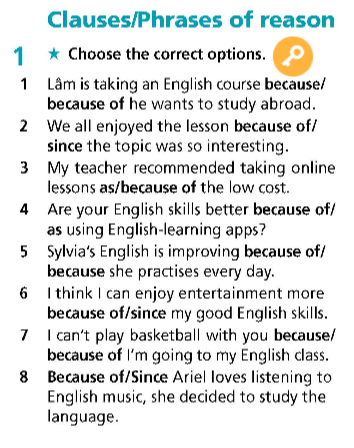 SBT Tiếng Anh 9 Right On Unit 6 6b Grammar