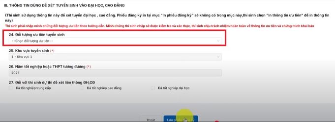 Hướng dẫn đăng ký thi tốt nghiệp THPT 2025