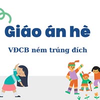 Giáo án dạy hè lớp nhà trẻ: VĐCB ném trúng đích