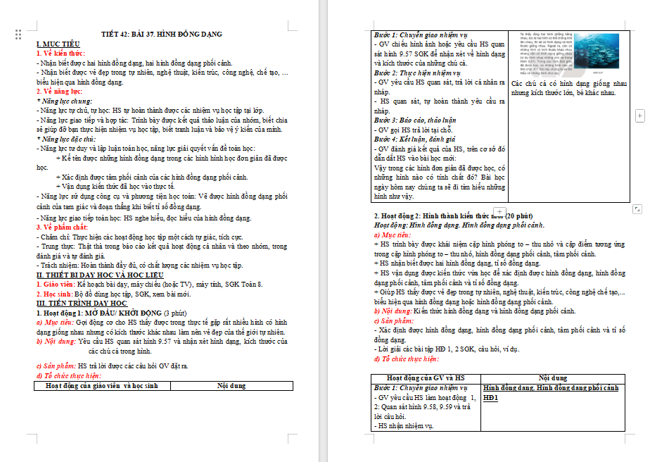 Giáo án PowerPoint Toán 8 Bài 37