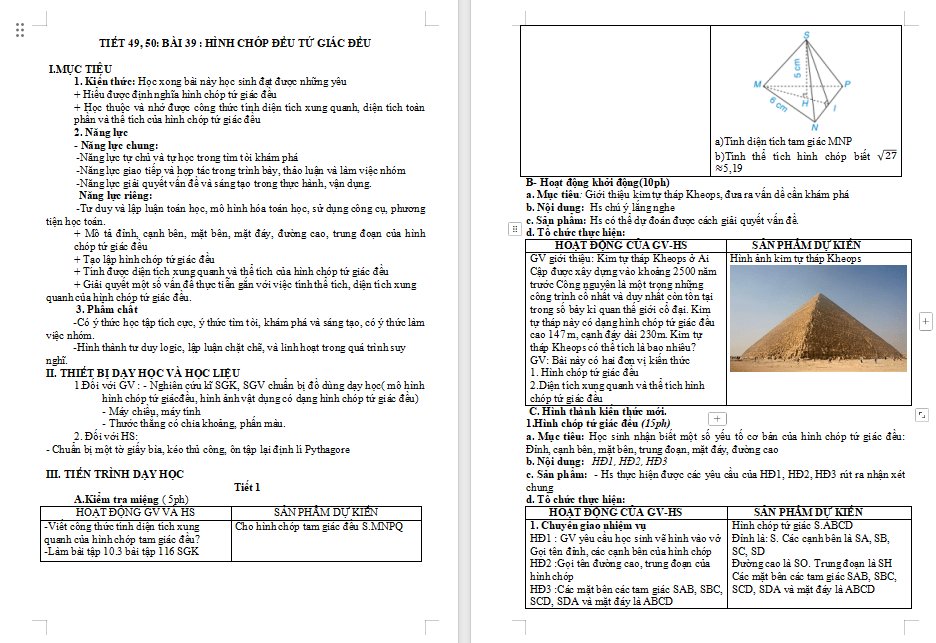 Giáo án PowerPoint Toán 8 Bài 39