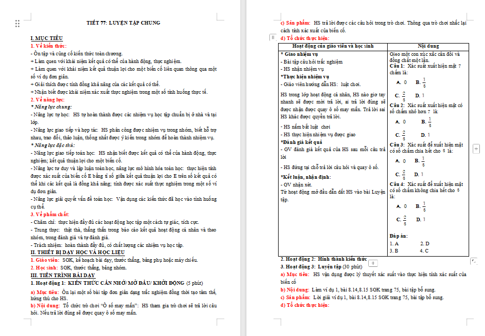 PowerPoint Toán 8 Luyện tập chung trang 74