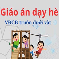 Giáo án dạy hè lớp nhà trẻ: Trườn dưới vật
