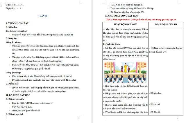 PowerPoint Hoạt động trải nghiệm 5 Tuần 31