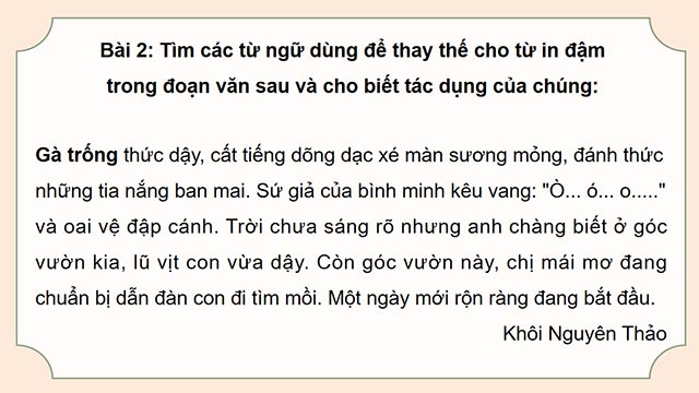 PowerPoint Tiếng Việt 5  Liên kết các câu trong đoạn văn bằng cách thay thế từ ngữ