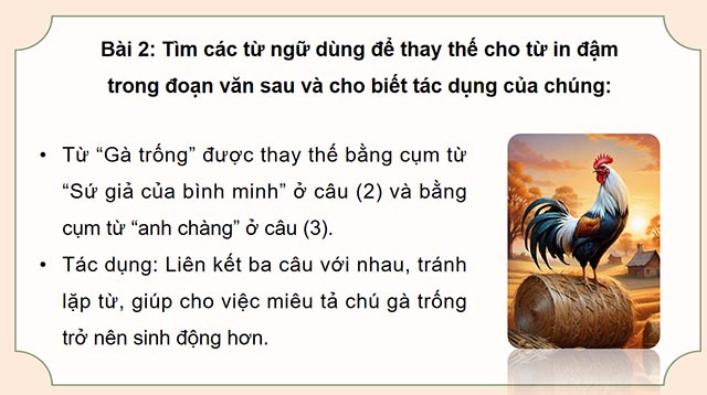 PowerPoint Tiếng Việt 5  Liên kết các câu trong đoạn văn bằng cách thay thế từ ngữ