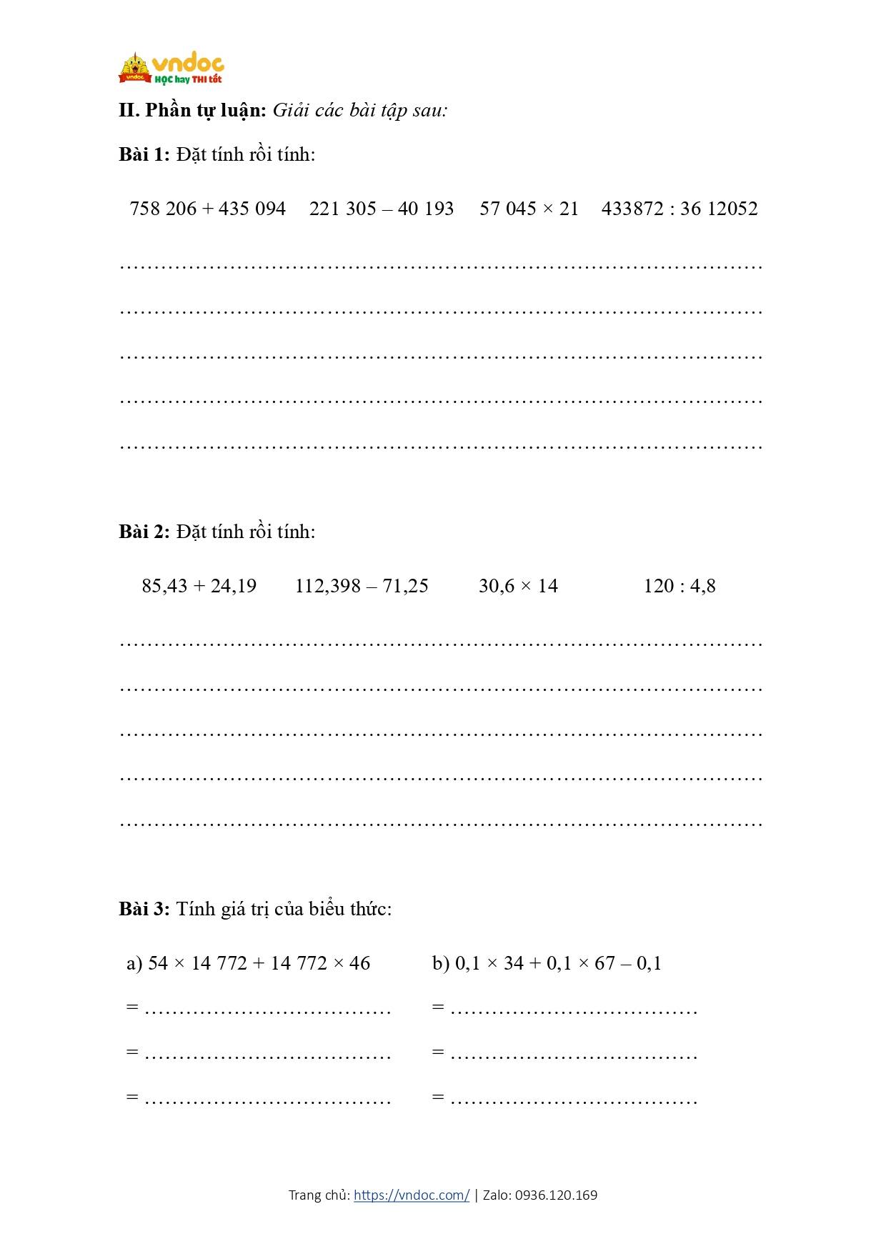 bai tap cuoi tuan mon toan lop 5 tuan 32 co ban cd page 2*699498