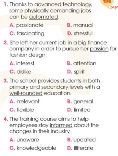 Tiếng Anh 12 Global Success Review 4 Language