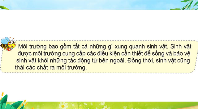 PowerPoint Khoa học 5 Chức năng của môi trường đối với sinh vật