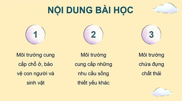 PowerPoint Khoa học 5 Chức năng của môi trường