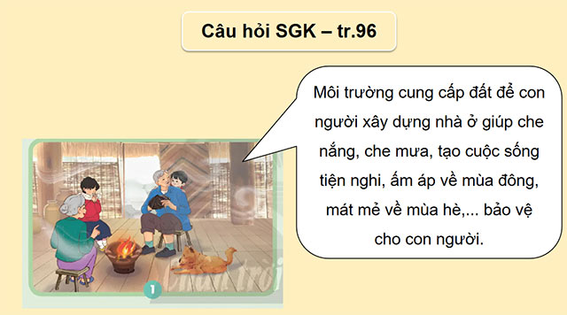 PowerPoint Khoa học 5 Chức năng của môi trường