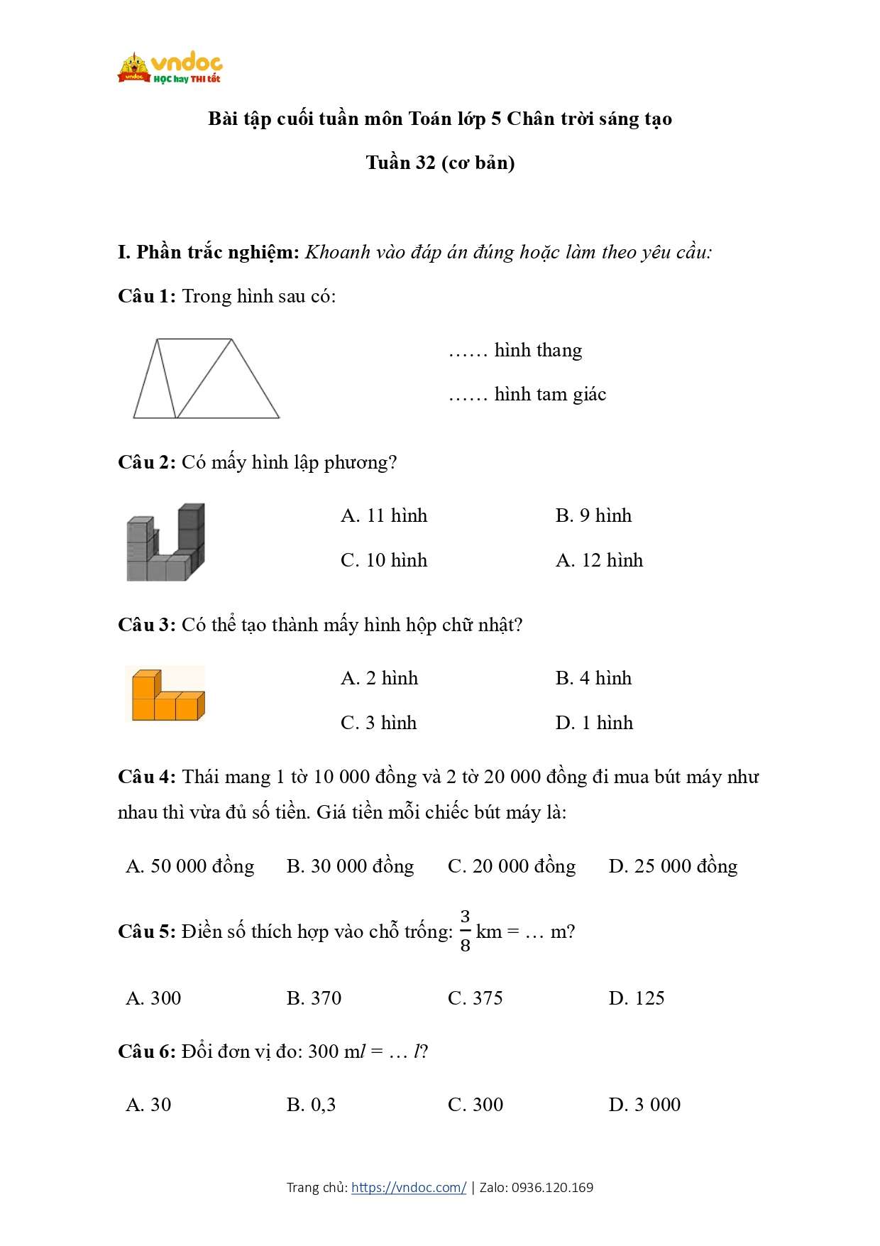bai tap cuoi tuan mon toan lop 5 tuan 32 co ban ctst page 0001*701089