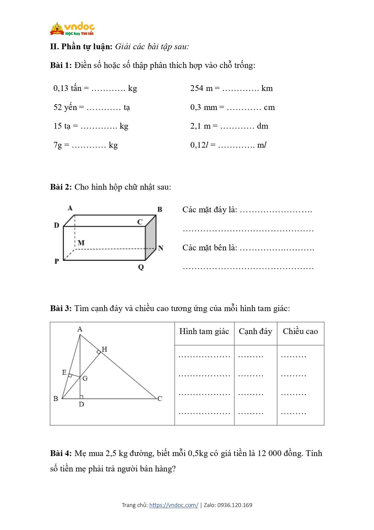bai tap cuoi tuan mon toan lop 5 tuan 32 co ban ctst page 0002*701090