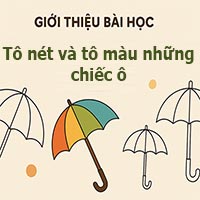 Giáo án: Tô nét và tô màu những chiếc ô